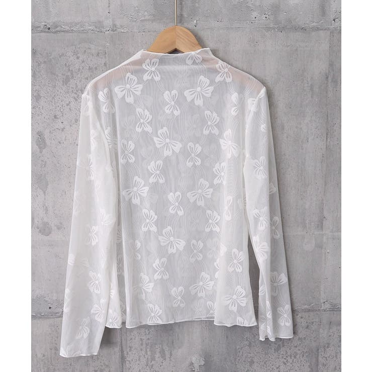 透け感 可愛いレース風カットソー レディース大人ガーリー韓国風フェミニンレイヤー… | SUNSHINE CLOSET | 詳細画像24 
