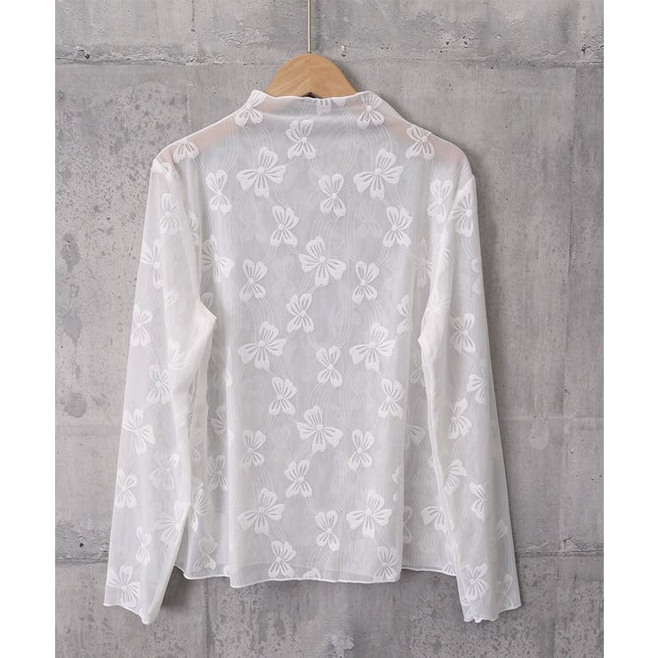透け感 可愛いレース風カットソー レディース大人ガーリー韓国風フェミニンレイヤー… | SUNSHINE CLOSET | 詳細画像25 