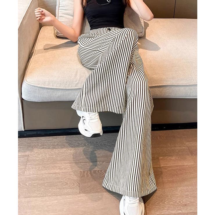 レディース ハイウエスガウチョパンツ ゆったりタックパンツ着やせ | SUNSHINE CLOSET | 詳細画像18 