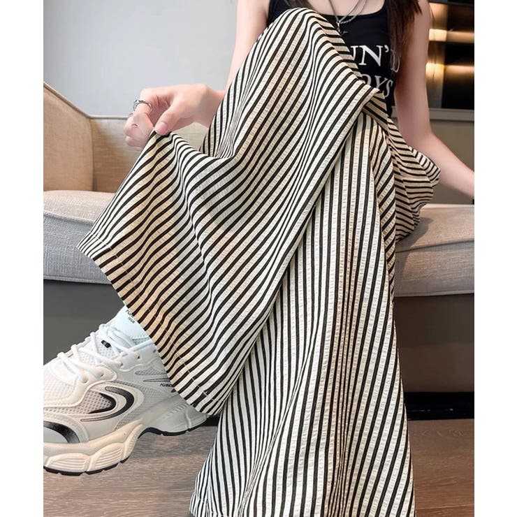 レディース ハイウエスガウチョパンツ ゆったりタックパンツ着やせ | SUNSHINE CLOSET | 詳細画像21 