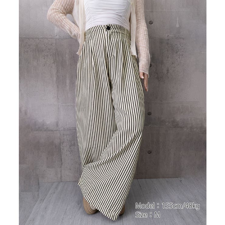 レディース ハイウエスガウチョパンツ ゆったりタックパンツ着やせ | SUNSHINE CLOSET | 詳細画像22 