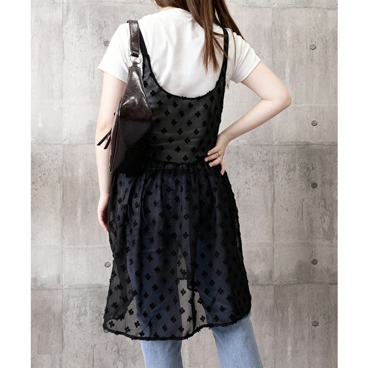 シアーロングキャミソールレディース レイヤード重ね着コーデ ギャザーキャミ | SUNSHINE CLOSET | 詳細画像24 