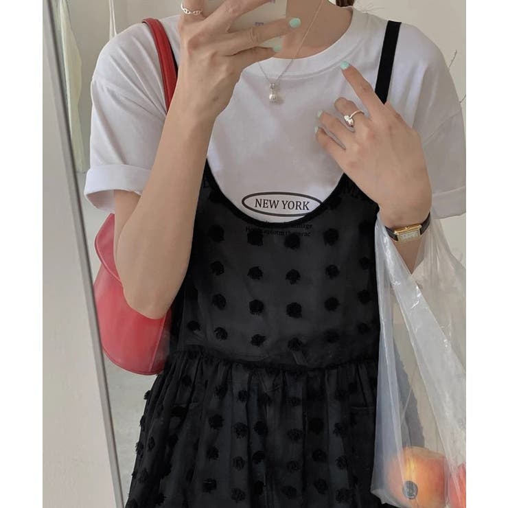 シアーロングキャミソールレディース レイヤード重ね着コーデ ギャザーキャミ | SUNSHINE CLOSET | 詳細画像6 