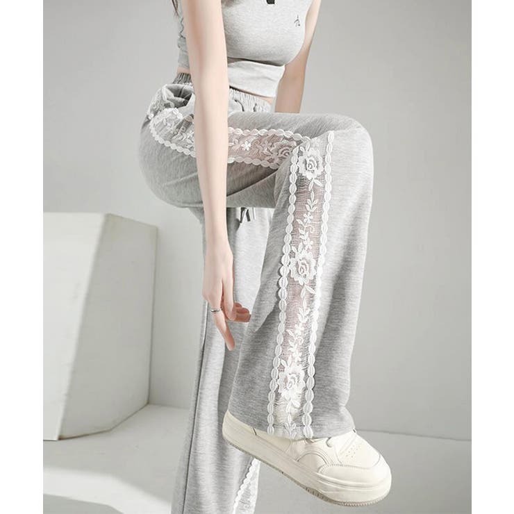 ワイドパンツレディースきれいめ春夏秋 おしゃれパンツカジュアル楽ちんパンツウエス… | SUNSHINE CLOSET | 詳細画像2 