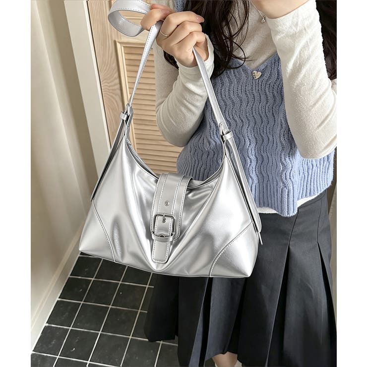 レディース上品フェイクレザー バッグ韓国風ハンドバッグ 高見え肩掛け鞄 | SUNSHINE CLOSET | 詳細画像15 