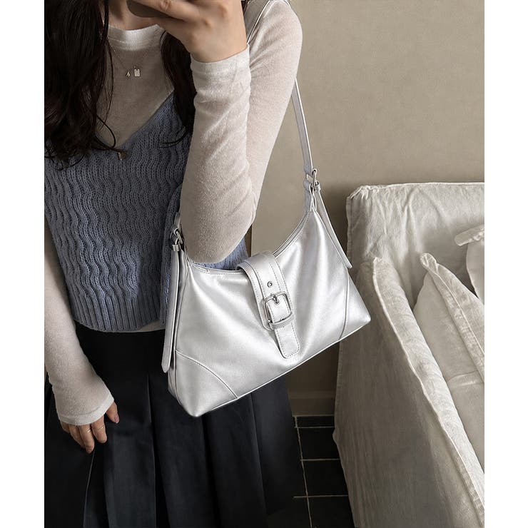 レディース上品フェイクレザー バッグ韓国風ハンドバッグ 高見え肩掛け鞄 | SUNSHINE CLOSET | 詳細画像18 