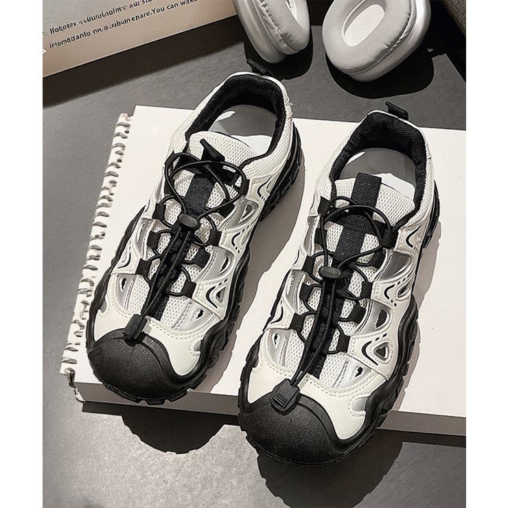 レディース 透かしアウトドアスニーカーボリュームソールストリート靴 メッシュトレ… | SUNSHINE CLOSET | 詳細画像17 