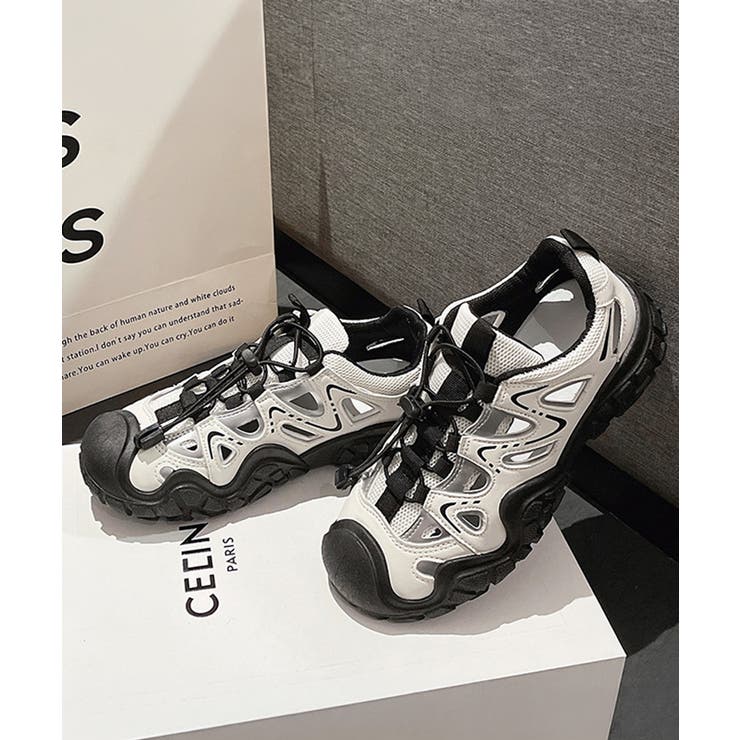 レディース 透かしアウトドアスニーカーボリュームソールストリート靴 メッシュトレ… | SUNSHINE CLOSET | 詳細画像20 