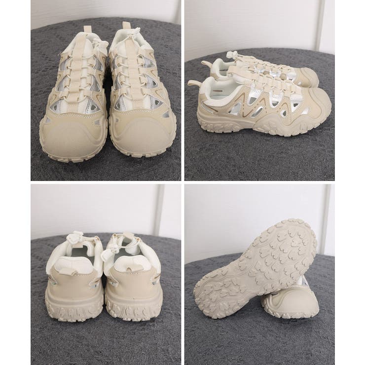レディース 透かしアウトドアスニーカーボリュームソールストリート靴 メッシュトレ… | SUNSHINE CLOSET | 詳細画像22 