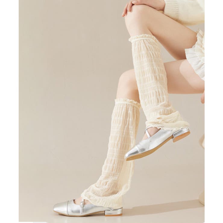 バレエコア シャーリングレッグカバー透け感 軽やか | SUNSHINE CLOSET | 詳細画像18 