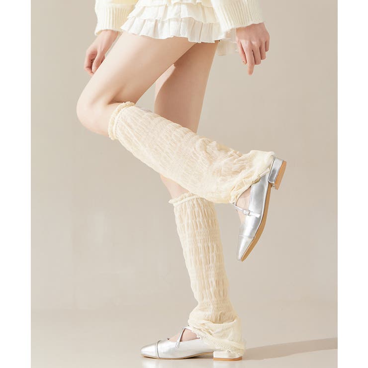 バレエコア シャーリングレッグカバー透け感 軽やか | SUNSHINE CLOSET | 詳細画像20 