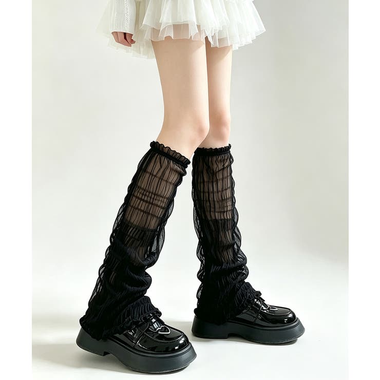 バレエコア シャーリングレッグカバー透け感 軽やか | SUNSHINE CLOSET | 詳細画像5 