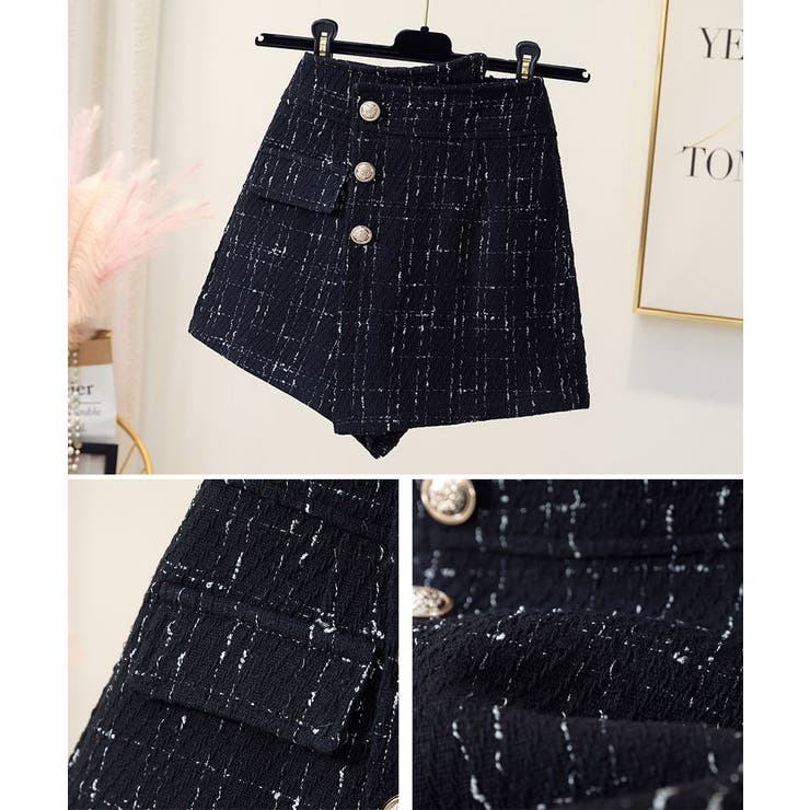 ツイードショートパンツ ラップスカート風 | SUNSHINE CLOSET | 詳細画像11 