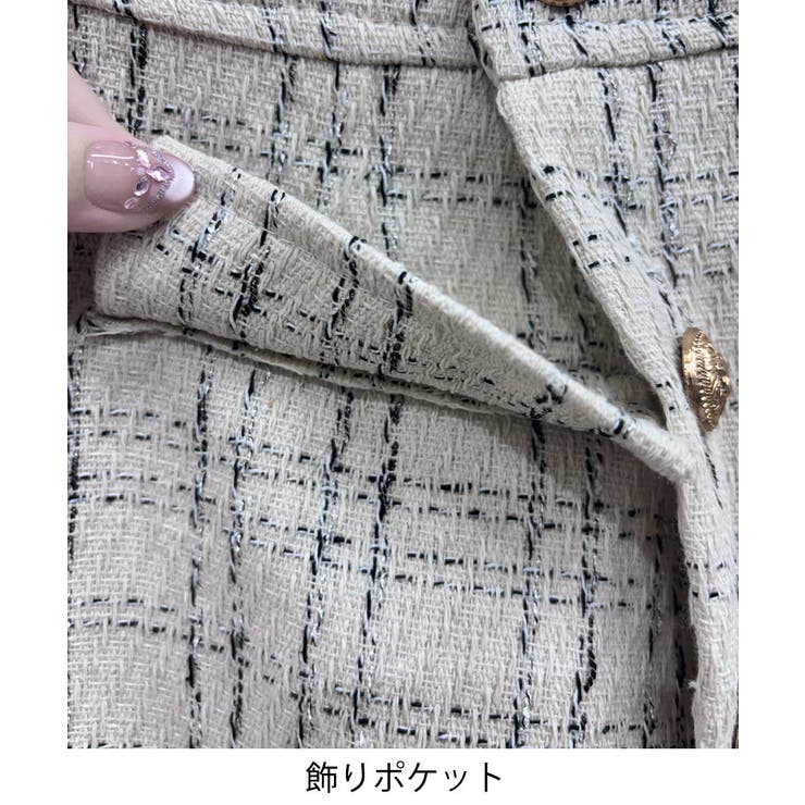 ツイードショートパンツ ラップスカート風 | SUNSHINE CLOSET | 詳細画像14 