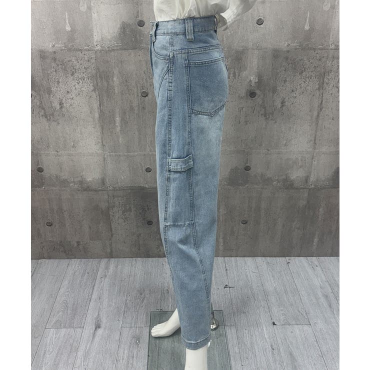 グラデーションデニムレディース ゆったりデニムパンツカジュアル 大人可愛いジーン… | SUNSHINE CLOSET | 詳細画像8 