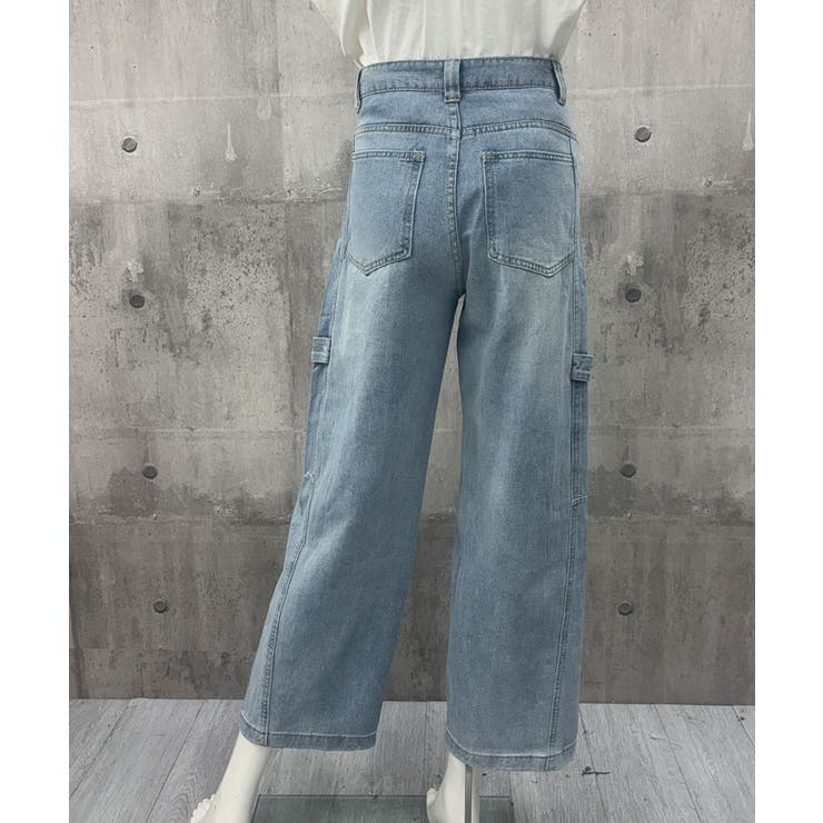 グラデーションデニムレディース ゆったりデニムパンツカジュアル 大人可愛いジーン… | SUNSHINE CLOSET | 詳細画像9 