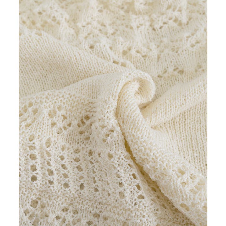 透かし編みニットショートワンピース韓国風 | SUNSHINE CLOSET | 詳細画像15 