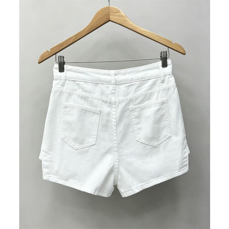 サイドカットアウトデニムショートパンツレディース キュロットスカート 短いスカー… | SUNSHINE CLOSET | 詳細画像16 