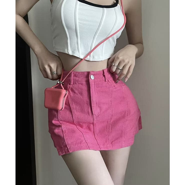 サイドカットアウトデニムショートパンツレディース キュロットスカート 短いスカー… | SUNSHINE CLOSET | 詳細画像9 