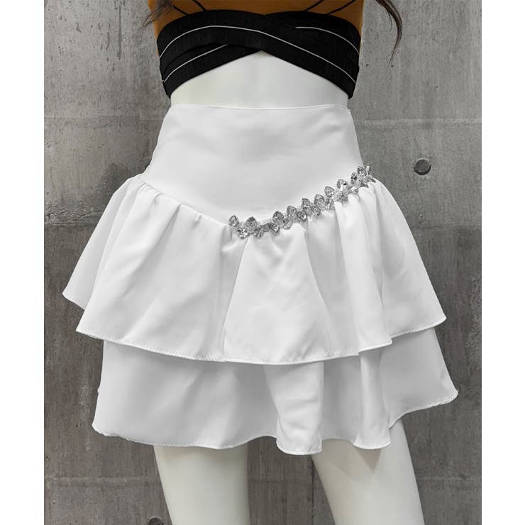 ダブルフリルミニスカート 韓国風 お洒落 | SUNSHINE CLOSET | 詳細画像12 