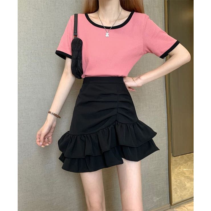 おしゃれギャザースカートレディース マーメイドスカート韓国風 ウエストゴムスカー… | SUNSHINE CLOSET | 詳細画像2 