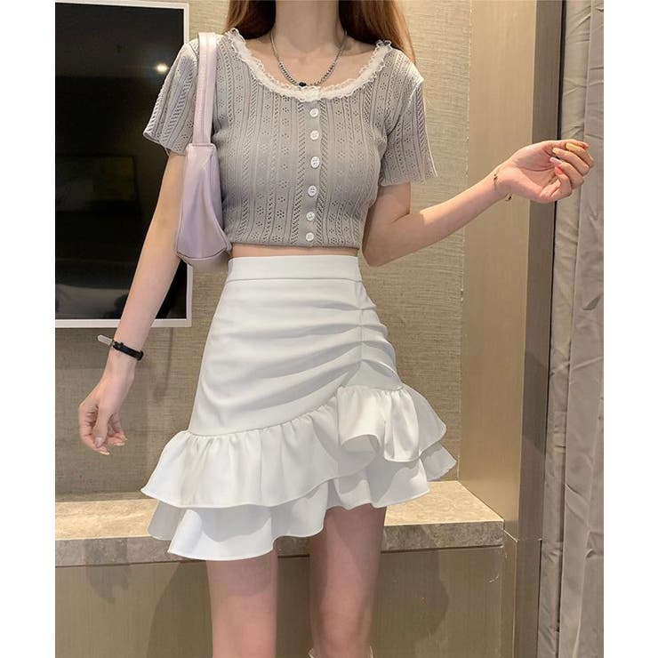 おしゃれギャザースカートレディース マーメイドスカート韓国風 ウエストゴムスカー… | SUNSHINE CLOSET | 詳細画像9 