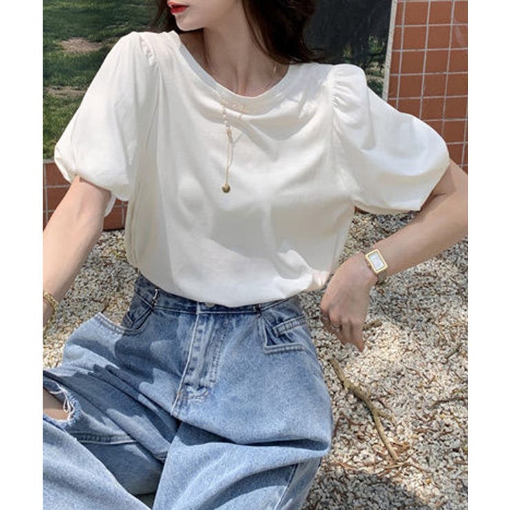 韓国風tシャツ レディース 半袖 お洒落 | SUNSHINE CLOSET | 詳細画像1 
