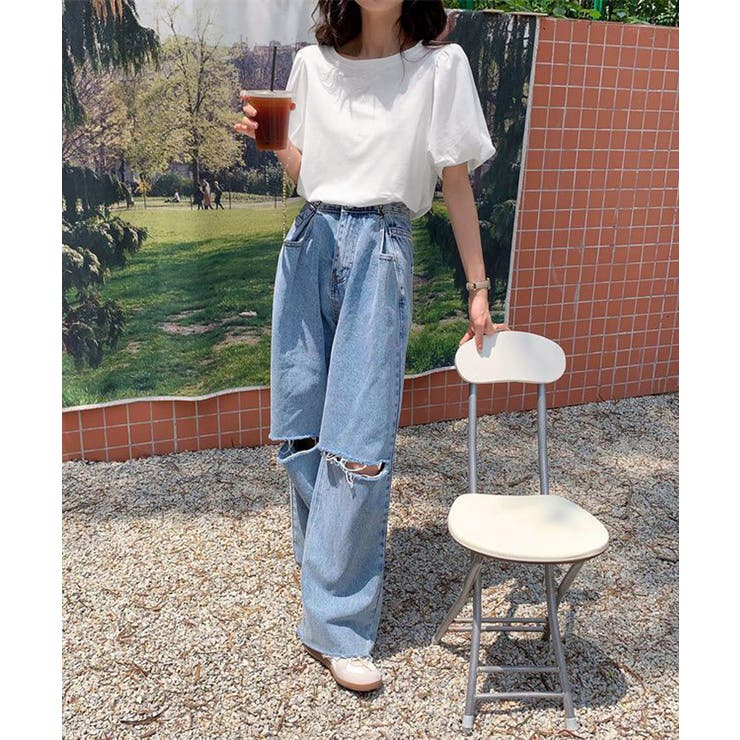 韓国風tシャツ レディース 半袖 お洒落 | SUNSHINE CLOSET | 詳細画像5 