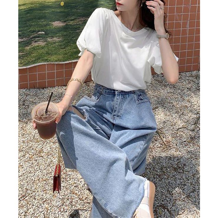 韓国風tシャツ レディース 半袖 お洒落 | SUNSHINE CLOSET | 詳細画像8 