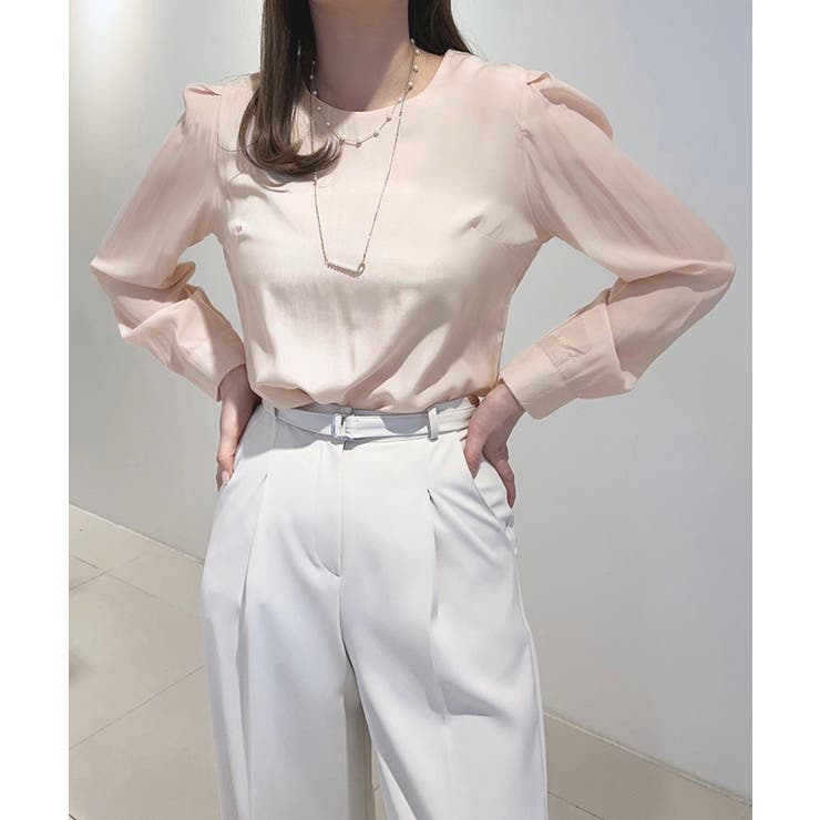 タックスリーブブラウス長袖韓国風トップス | SUNSHINE CLOSET | 詳細画像7 