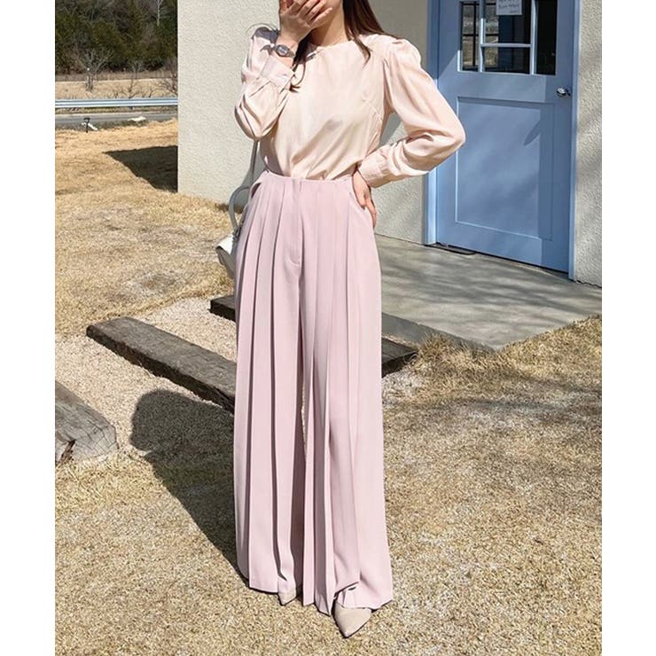 タックスリーブブラウス長袖韓国風トップス | SUNSHINE CLOSET | 詳細画像8 