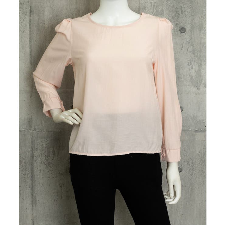 タックスリーブブラウス長袖韓国風トップス | SUNSHINE CLOSET | 詳細画像9 