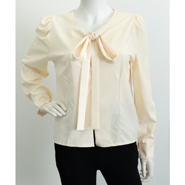 韓国風ボウタイブラウスレディースきれいめ | SUNSHINE CLOSET | 詳細画像10 