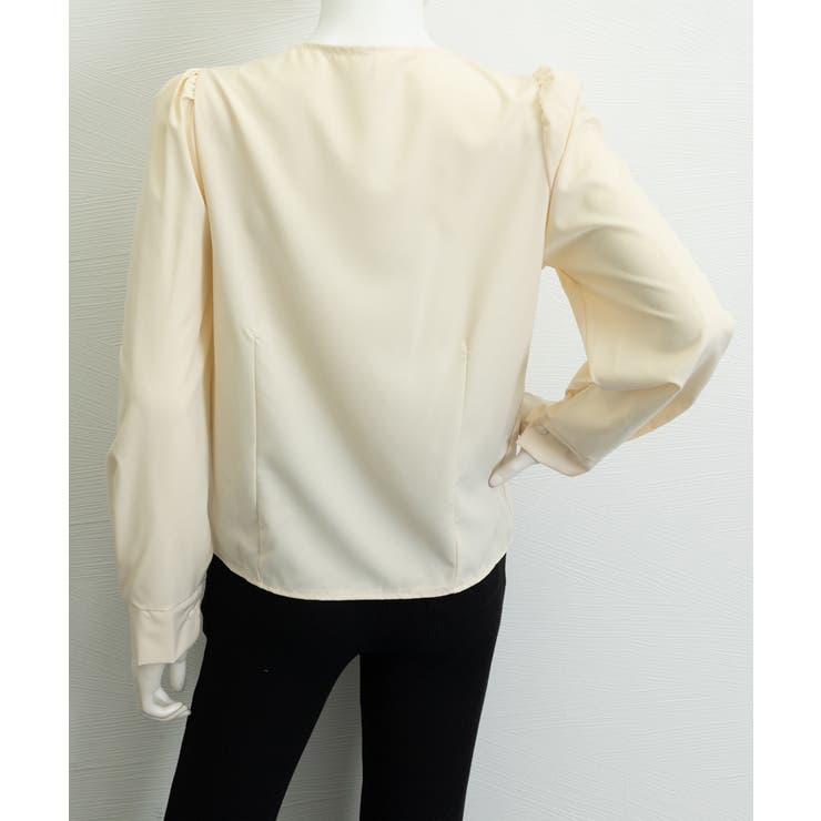 韓国風ボウタイブラウスレディースきれいめ | SUNSHINE CLOSET | 詳細画像12 