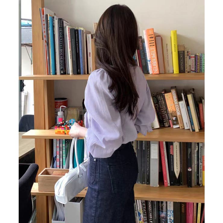 韓国風ボウタイブラウスレディースきれいめ | SUNSHINE CLOSET | 詳細画像6 