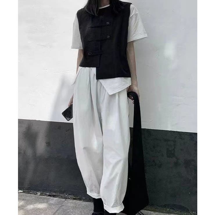 ニットベスト前開きノースリーブトップス冬 | SUNSHINE CLOSET | 詳細画像3 