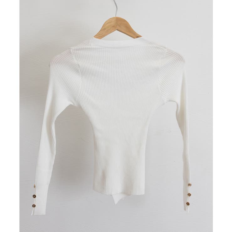 カシュクールニットトップス韓国風セーター | SUNSHINE CLOSET | 詳細画像14 