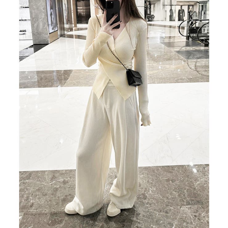 カシュクールニットトップス韓国風セーター | SUNSHINE CLOSET | 詳細画像4 