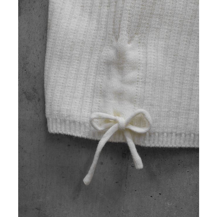 Vネックリブニットトップス 暖かいニット | SUNSHINE CLOSET | 詳細画像19 