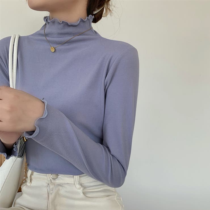 ブルー | ハイネック カットソー インナー | SUNSHINE CLOSET