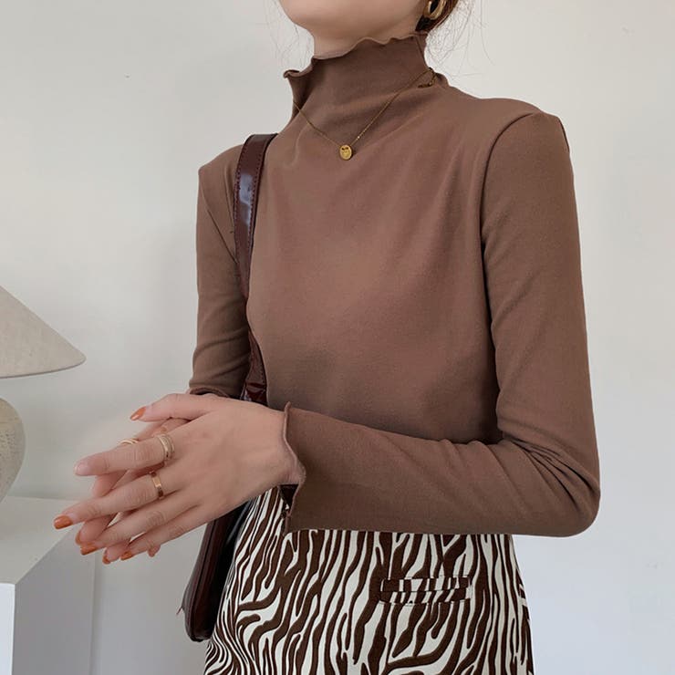 ブラウン | ハイネック カットソー インナー | SUNSHINE CLOSET