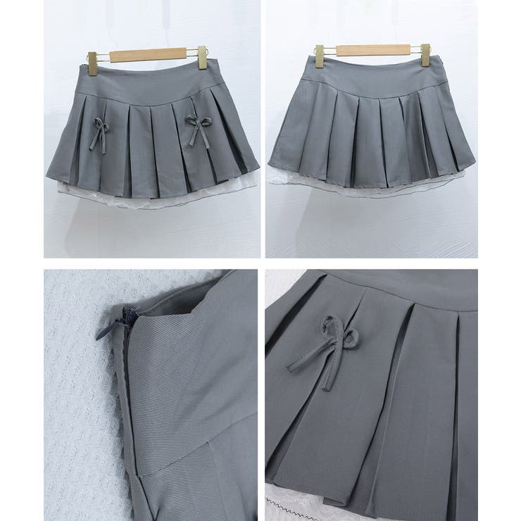 ボックスプリーツスカート ミニスカート夏 | SUNSHINE CLOSET | 詳細画像16 