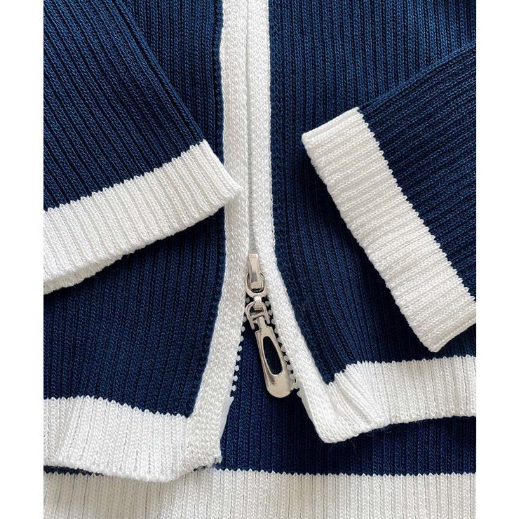 ダブルジップ 長袖ニットカーディガン | SUNSHINE CLOSET | 詳細画像15 