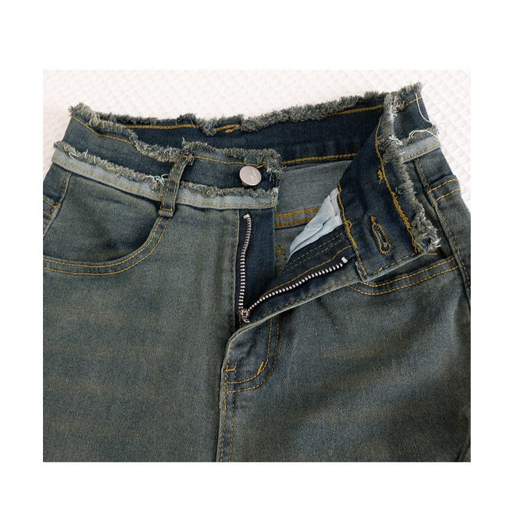 フリンジ フレアパンツ デニムパンツ | SUNSHINE CLOSET | 詳細画像12 