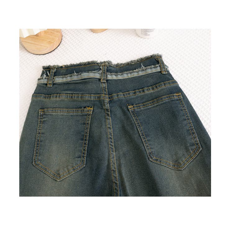 フリンジ フレアパンツ デニムパンツ | SUNSHINE CLOSET | 詳細画像13 