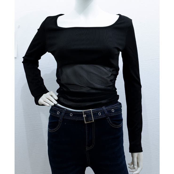 チュール切り替え 長袖Tシャツレディース | SUNSHINE CLOSET | 詳細画像10 