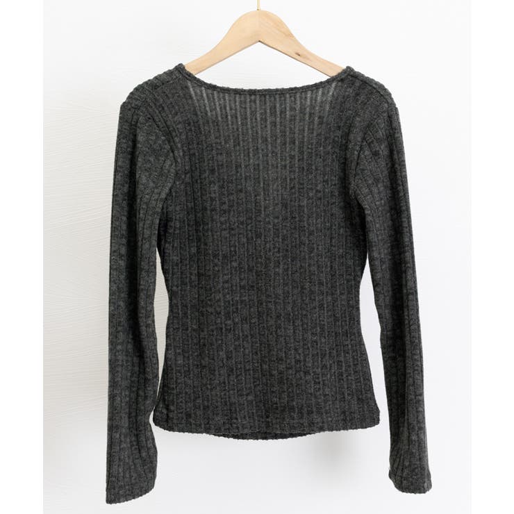 レース付リブニットトップス Vネック長袖 | SUNSHINE CLOSET | 詳細画像14 