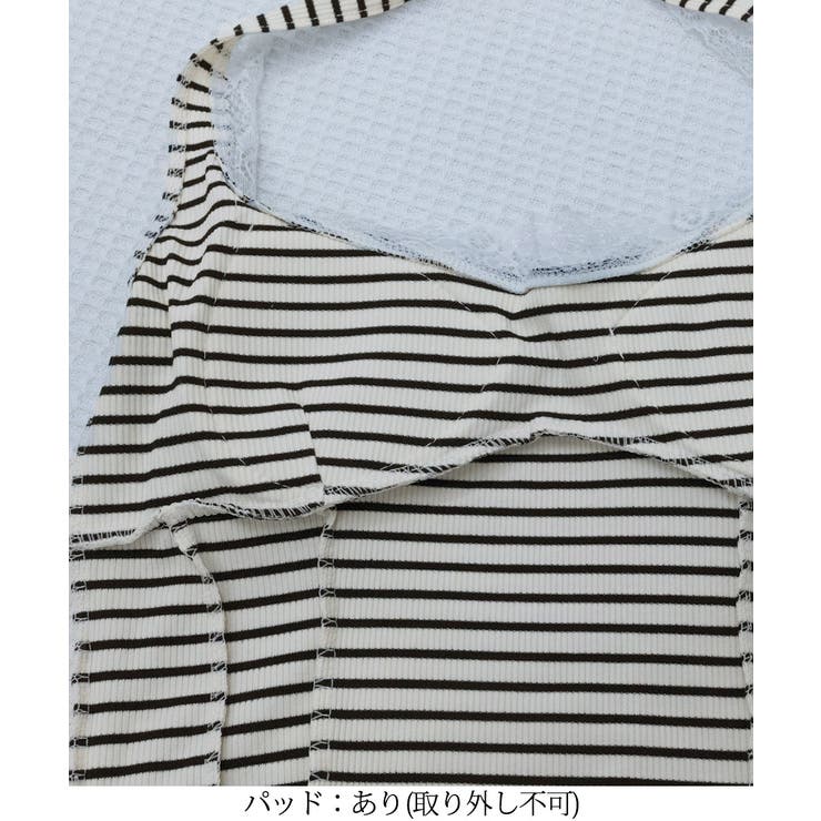 裾フリルレースホルターネックタンクトップ | SUNSHINE CLOSET | 詳細画像15 