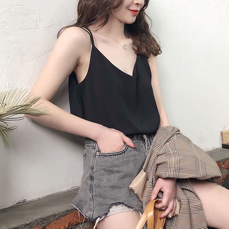 シフォン キャミソール バッククロス | SUNSHINE CLOSET | 詳細画像5 