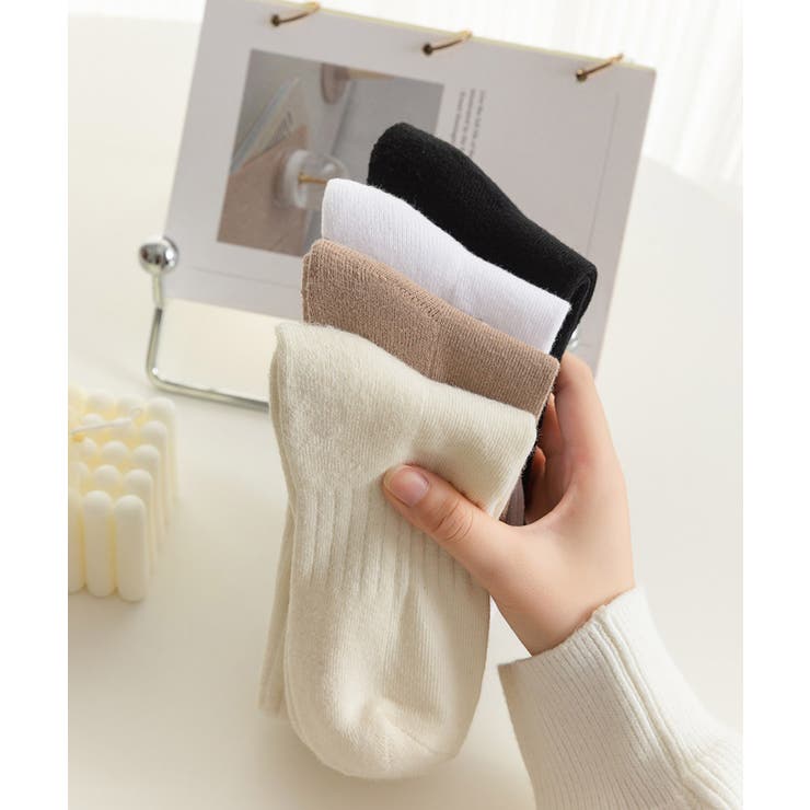 リブソックス ミドル丈 冷えとり靴下 | SUNSHINE CLOSET | 詳細画像7 